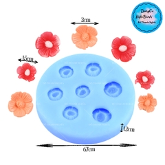 Khuôn Silicon - Hoa Mai Đào Lớn Nhỏ Vĩ 7c 2cm