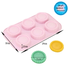 Khuôn Silicon - Đế - Quạt Thanh Viền Vĩ 6c -7cm