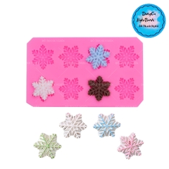 Khuôn Silicon - Noel - Cánh Tuyết Noel - 2.2cm Vĩ 8c