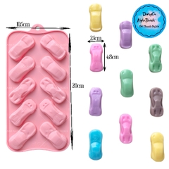 Khuôn Silicon - Xe Cộ - Xe Hơi Vĩ 4.8cm x 2.1cm 10c