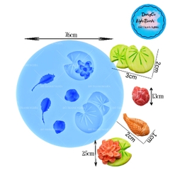 Khuôn Silicon - Biển - Cá Hoa Sen Búp Sen Nhỏ - Vĩ 6c