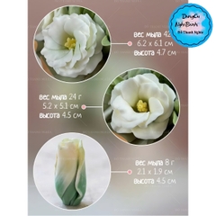 Khuôn Silicon - Hoa Cúc -Nụ Cát Tường 2.1cm