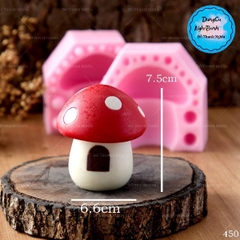 Khuôn Silicon - Rau Củ - Nấm Cửa 2 Mảnh 7.5cm