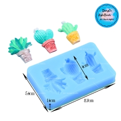 Khuôn Silicon - Sen Đá ĐỨNG  - Sunny Day - 3c - Tia Khía 2 Chỉa