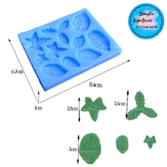 Khuôn Silicon - Lá Hồng - TH 10c
