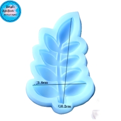 Khuôn Silicon - Lá Cành - Dây lá Hồng 6.2cm
