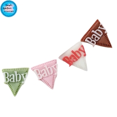 Khuôn Silicon - Chữ Cái  - Chữ Cái Baby Tam Giác 3.1cm