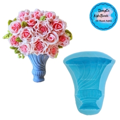 Khuôn Silicon - Bình Hoa - Khía 8.6cm