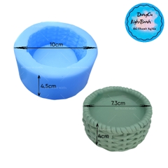 Khuôn Silicon - Đế - Đan - Đế 7.3cm Bình Hoa