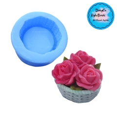 Khuôn Silicon - Đế - Đan - Đế 7.3cm Bình Hoa