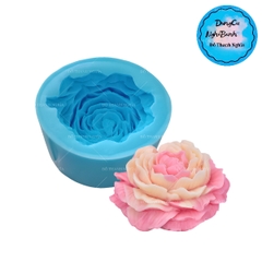 Khuôn Silicon - Hoa Mẫu Đơn - 9cm - Nhụy Xòe