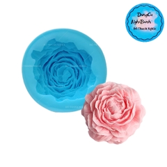 Khuôn Silicon - Hoa Mẫu Đơn - 9cm - Nhụy Xòe