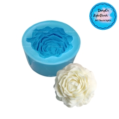 Khuôn Silicon - Hoa Mẫu Đơn - 9cm - Nhụy Xòe