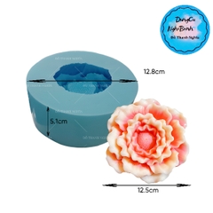 Khuôn Silicon - Hoa Mẫu Đơn - Đại đoá 12.5cm - Bắp Cải