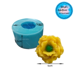 Khuôn Silicon - Hoa Mẫu Đơn M12 - Hoa 4cm
