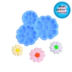 Khuôn Silicon - Hoa Mai Đào Nằm - 3-4-4.8cm - 3c Cánh Tim