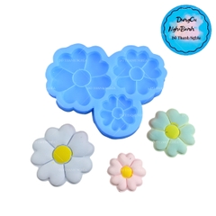 Khuôn Silicon - Hoa Mai Đào Nằm - 3-4-4.8cm - 3c Cánh Tim