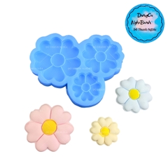 Khuôn Silicon - Hoa Mai Đào Nằm - 3-4-4.8cm - 3c Cánh Tim