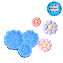 Khuôn Silicon - Hoa Mai Đào Nằm - 3-4-4.8cm - 3c Cánh Tim