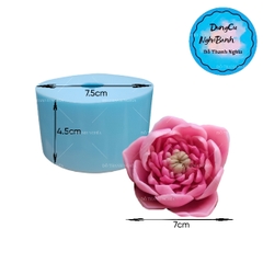 Khuôn Silicon - Hoa Sen Nở - Hoa Sen Nhuỵ 7.5cm