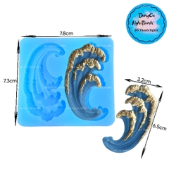 Khuôn Silicon - Biển - Ngọn Sóng 2c - 6.5cm