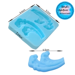 Khuôn Silicon - Biển - Ngọn Sóng 2c - 5.1cm