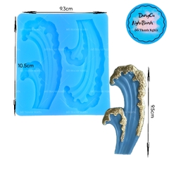 Khuôn Silicon - Biển - Ngọn Sóng 2c - 10.5cm
