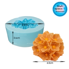 Khuôn Silicon - Chùm Hoa Cẩm Tú Cầu - 6cm