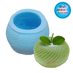 Khuôn Silicon - Trái Cây - Táo Xoắn 8cm