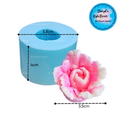 Khuôn Silicon - Hoa Cẩm Chướng Kép - 3cm