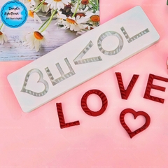 Khuôn Silicon - Chữ Love Chữ Nhật 2.7cm