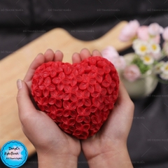 Khuôn Silicon - Trái Tim Kiểu - Trái Tim Hoa 9.4cm