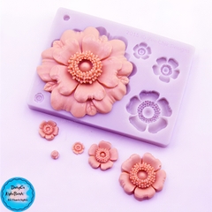 Khuôn Silicon - Hoa Cúc Dẹp TH 4c - 1 > 6cm