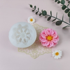 Khuôn Silicon - Hoa Thược Dược - 5.3cm - Nhụy Xòe