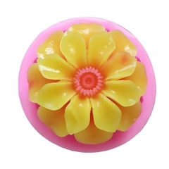 Khuôn Silicon - Hoa Thược Dược - 5.3cm - Nhụy Xòe