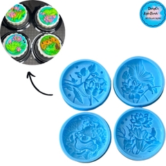 Khuôn Silicon - Mặt Ép 5cm - Sen Cá Set 4