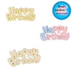 Khuôn Silicon - Chữ Happy Birthday Bong Bóng - 9.1cm