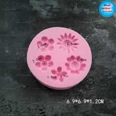 Khuôn Silicon - Hoa Cúc Dẹp TH 5c - 1.8 > 2.6cm