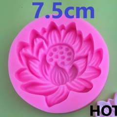 Khuôn Silicon - Mặt Ép Hoa Sen - 7cm HOT