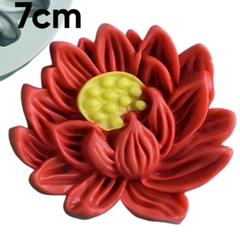Khuôn Silicon - Mặt Ép Hoa Sen - 7cm HOT