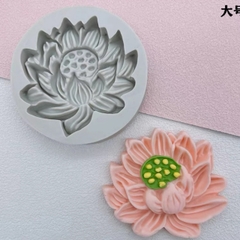 Khuôn Silicon - Mặt Ép Hoa Sen - 7cm HOT