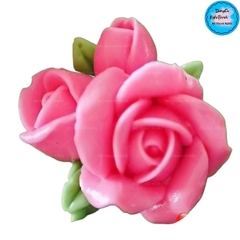 Khuôn Silicon - Chùm Hoa Hồng 5.5cm 3c - Kèm Lá M06