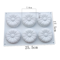 Khuôn Silicon - Vĩ Đế Hoa Mai 12 Cánh 6cm