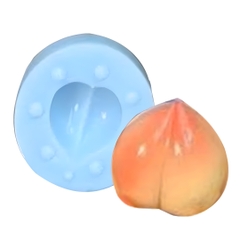 Khuôn Silicon - Trái Cây - Trái Đào 2 Mảnh 3cm