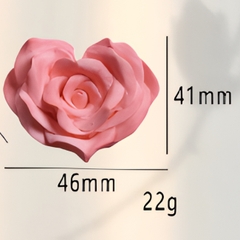 Khuôn Silicon - Hoa Hồng Trái Tim 4.6cm