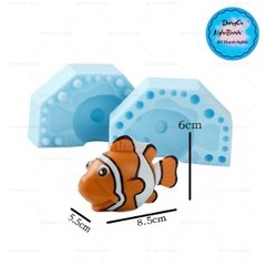 Khuôn Silicon - Biển - Cá NeMo 2 Mảnh 8.5cm