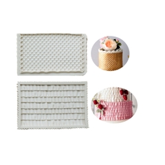 Khuôn Silicon - Viền Mảng Họa Tiết - Nhúm Váy 13x8.5cm