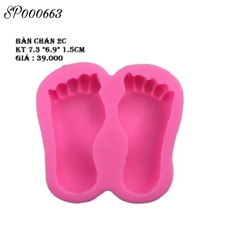 Khuôn Silicon - Em Bé - Bàn Chân 5cm 2c