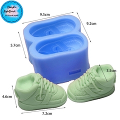 Khuôn Silicon - Em Bé Giày - Đôi Giày Bé Trai 7.2cm