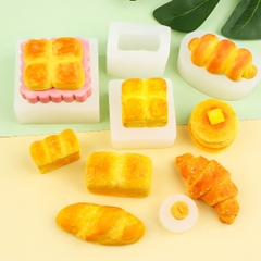 Khuôn Silicon - Bánh Mì Gối 8cm